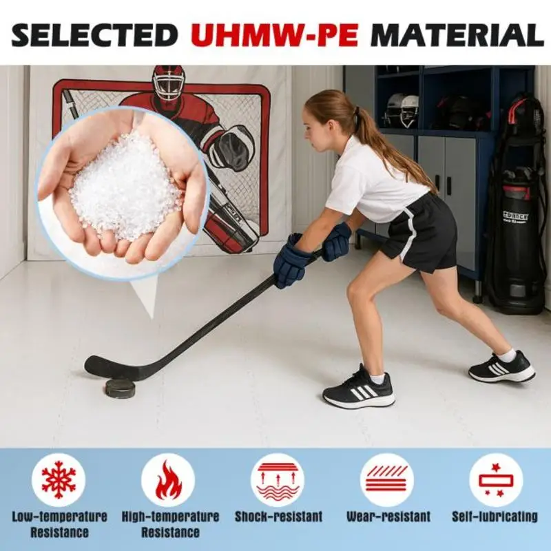 Hockey Flooring Tiles for Training Dryland Synthetic Ice Tiles Hockey Shooting Equipment view 6