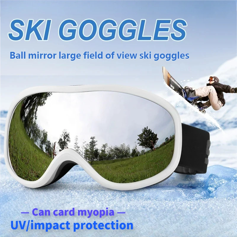 

Сферические очки Fearless Guardian, двухслойная защита от запотевания и ультрафиолета, полное покрытие, необходимое снаряжение для очков для лыж/снеуборда