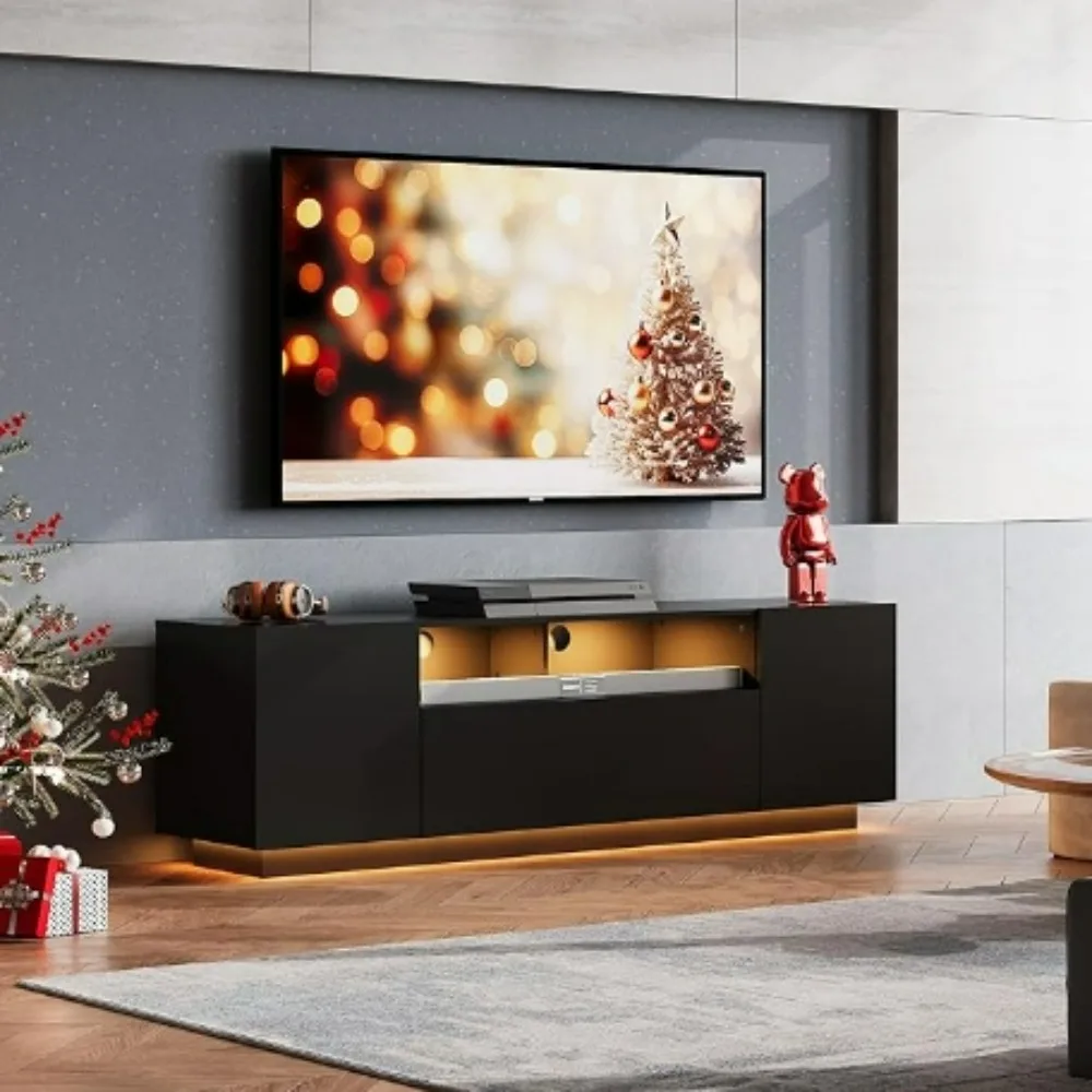 TV cabinet.TV Stand for 65 Inch TV, Modern Entertainment Center , 58