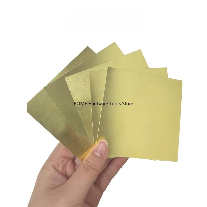 1pc 0.1/0.2/0.3/0.4/0.5mm Thickness Brass Sheet Metal Thin Foil Plate Shim Industry Materials For Metalworking Welding