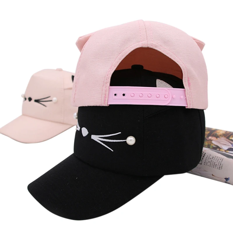 Adjusted Baseball Hip-Hop Golf  Cat Ear Cap Outdoor Cotton Sun Hat