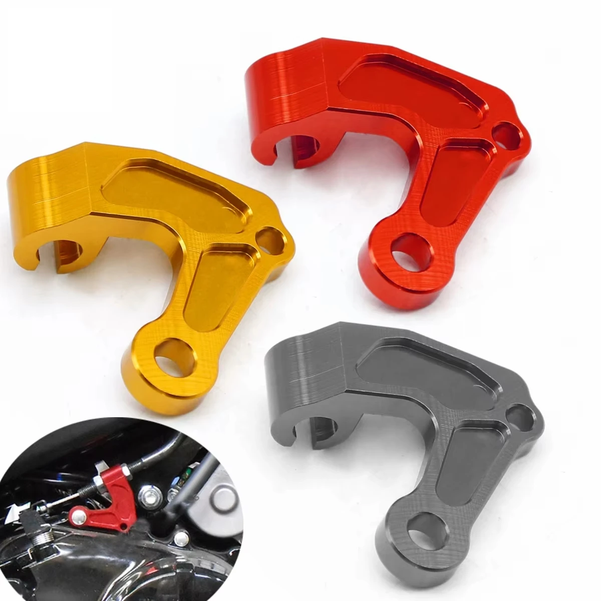 New For Honda Grom MSX125 & Monkey Bike 125 Z125 2013-2020 CNC Motorcycle Clutch Cable Receiver Holder Bracket Support Clamp