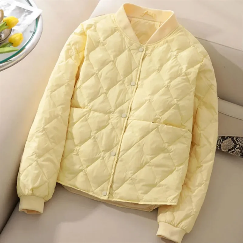 

Quilted Coat New Winter Jacket Women Warmth Colour Parkas Long Sleeve Ladies Winter Jacket Comfort Casual Loose Korean Fashion