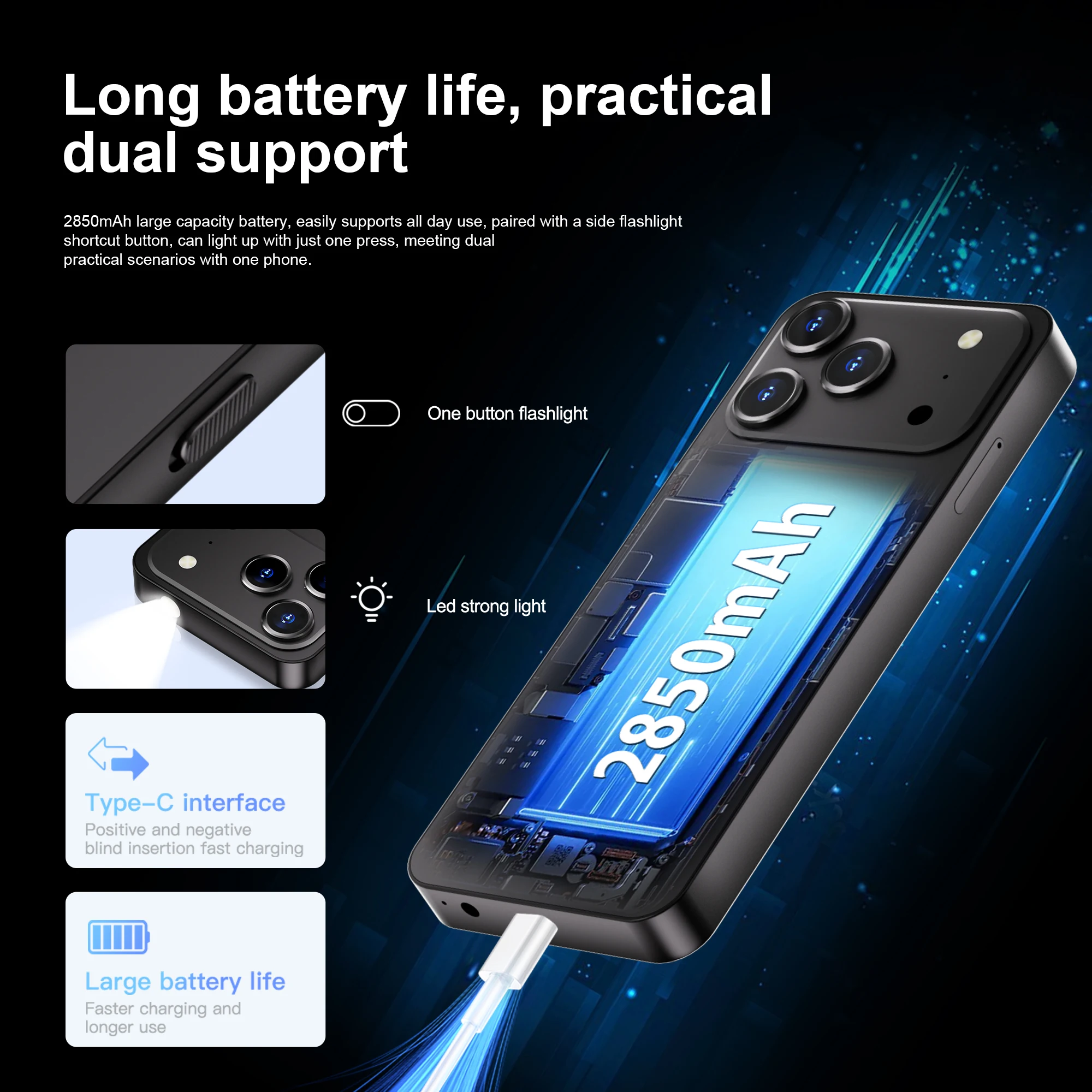 سيرفو F27 PRO 4G LTE الهاتف الذكي Android11.0 OS 2GB + 16GB Play Store مصباح يدوي GPS سرعة الاتصال واي فاي 3.5 "شاشة تعمل باللمس الهواتف الذكية #3