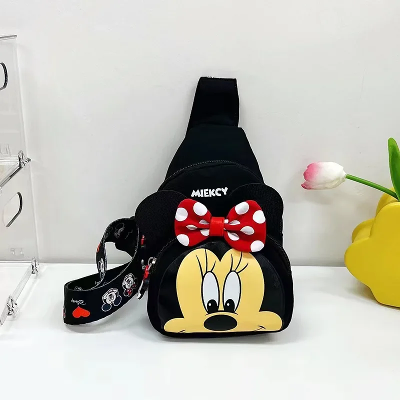 Disney 2025 New Fashion Mickey Cartoon Single Shoulder Crossbody Bag for Boys and Girls Cute Girls Coin Crossbody Bag