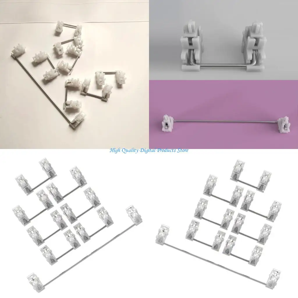 

U2JE 8 шт. Стабилизаторы для крепления POM 2U 6,25U для игровых клавиатур, быстрый отклик