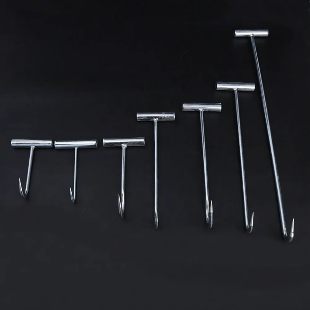 Galvanized Metal Meat Hook For Slaughtering House Commercial Kitchen Beef Lamb Processing Hardware Storage Handling Tool