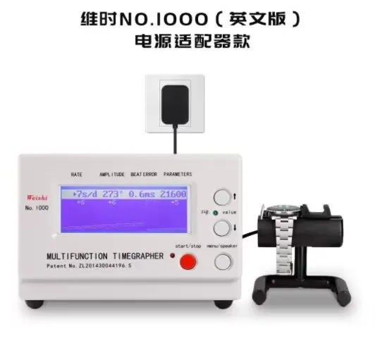 TLF Weishi 1000 Timegrapher Mechanische horlogedetector Bewegingsmelder Automatische kalibratie Timer Mechanisch horloge Onderhoud T