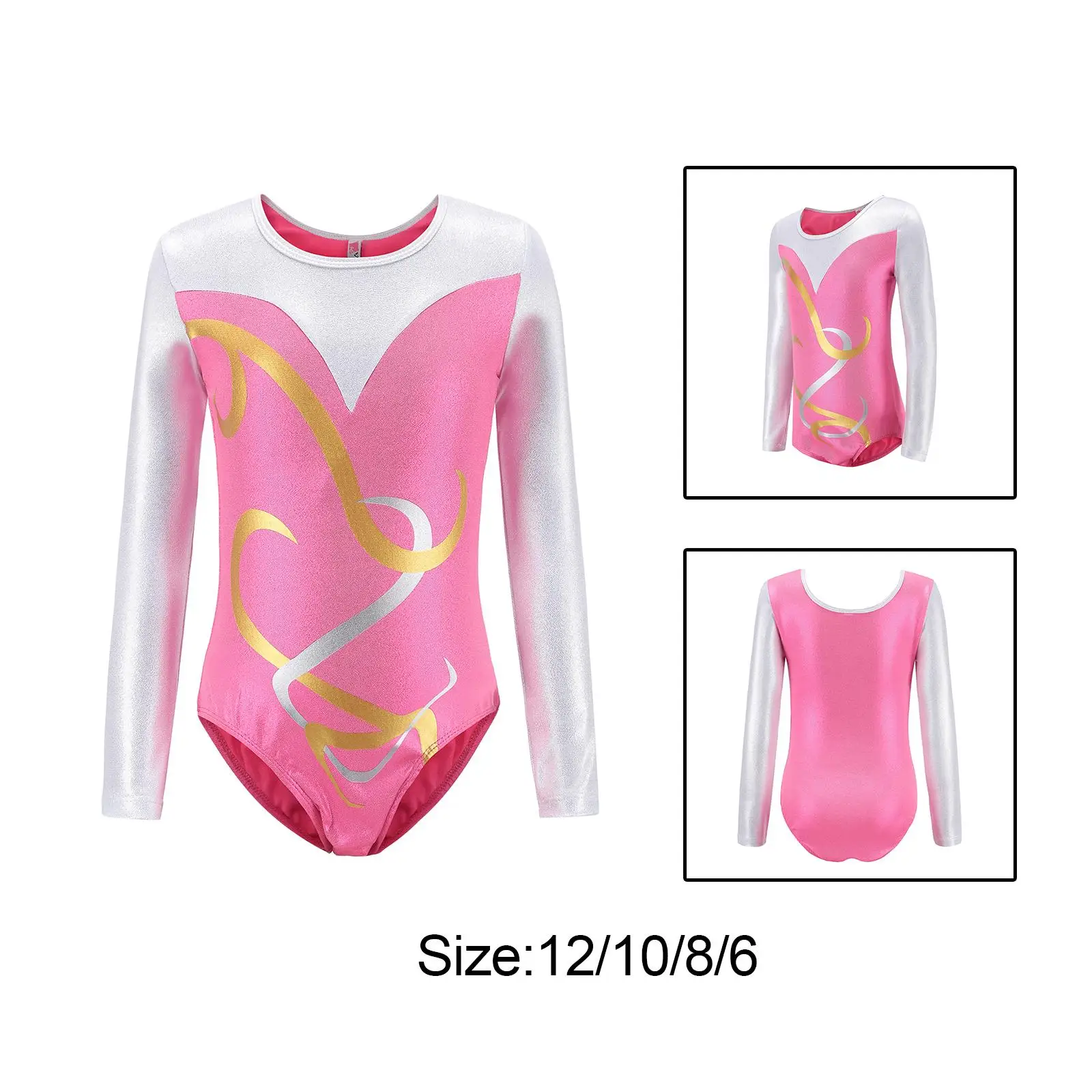 Girl Gymnastics Leotard, Athletic Dance Clothes Pink Outfit, Athletic Leotard,