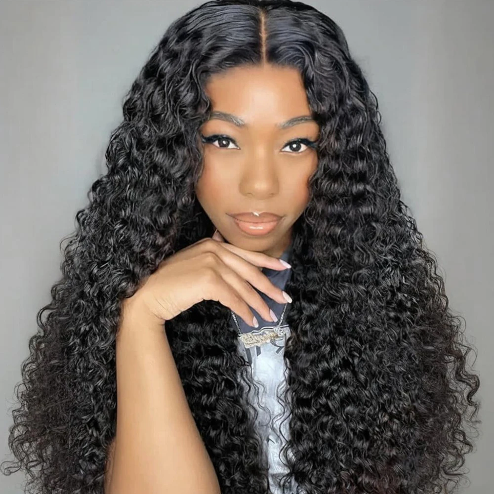 

Парик из натуральных волос с глубокими волнами, с HD-сеткой 13x6, без клея, с предварительно выщипанными линиями, для женщин, натуральный цвет, плотность 200%