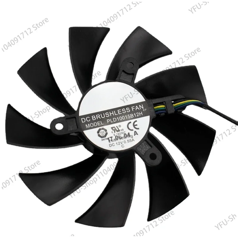 Apply to RX 570 580 Rx 590 Demon Graphics Card Fan