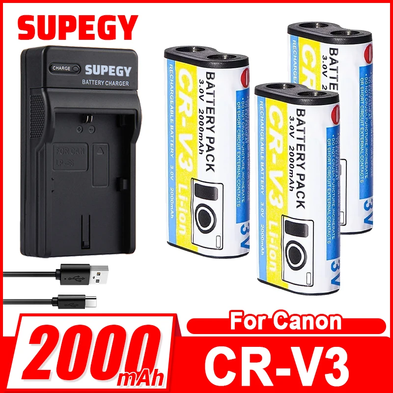 CR-V3 2000mAh 3.0V for Kodak Battery CX4210 CX6330 CX7530 C6