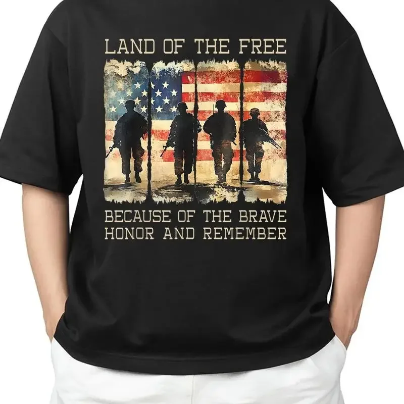 Land Of The Free Because Brave Honor And Remember For Adult S 4Xl T Shirt