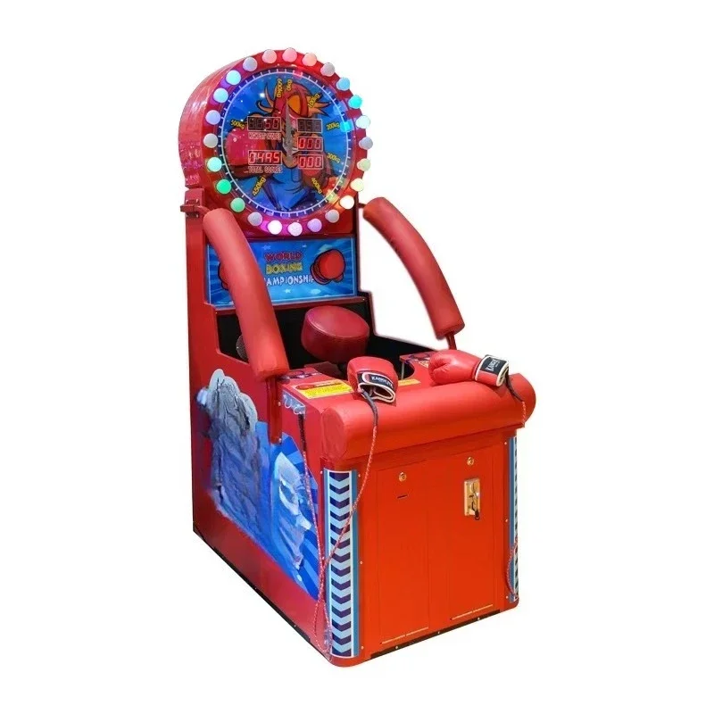 Customized Coin Operated Kids Boxing Force Testing Arcade Game Machine for Children Paradise Amusement Center