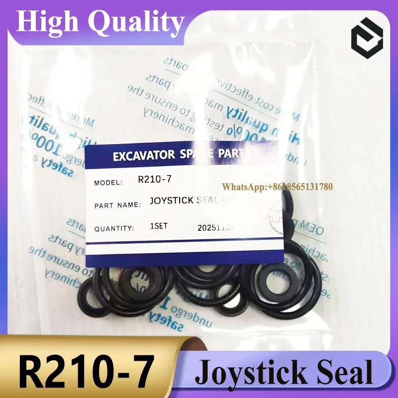 

Joystick Seal Kit for R60 R130-5 R200-5 R210-7 R210LC-7 R220-5 R220-9 R220-9S R220LC-9S R225-7 R290LC-3 Hyundai Excavator Seal