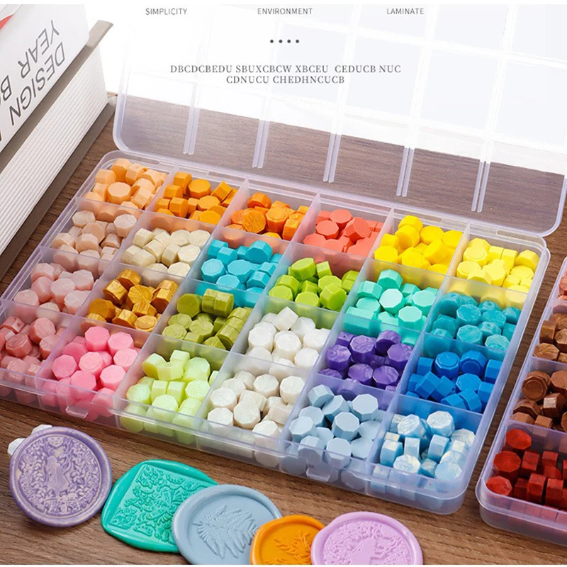 200/300/480PCS Octagonal Lacquer Wax Particles, Box Wax Particles, Used for Wedding Invitations, Envelope Card Sealing
