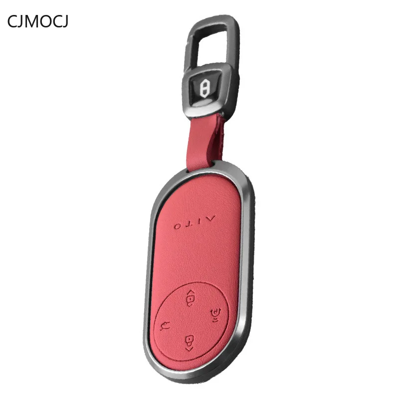 For 2024 Huawei AITO M9 M7 M5 Key Case Cover, Aluminum Alloy Key Fob Card Shell for M7 Ultra Edition, Keychain, AITO Accessories
