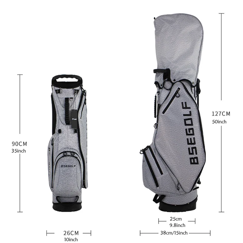 Ultraleichte Golf-Standbag, 5-Fach-Unterteilung Golfbag mit Doppel-Schultergurten, Verschleißfestes Wasserdichtes Nylon-Material – Detail 6