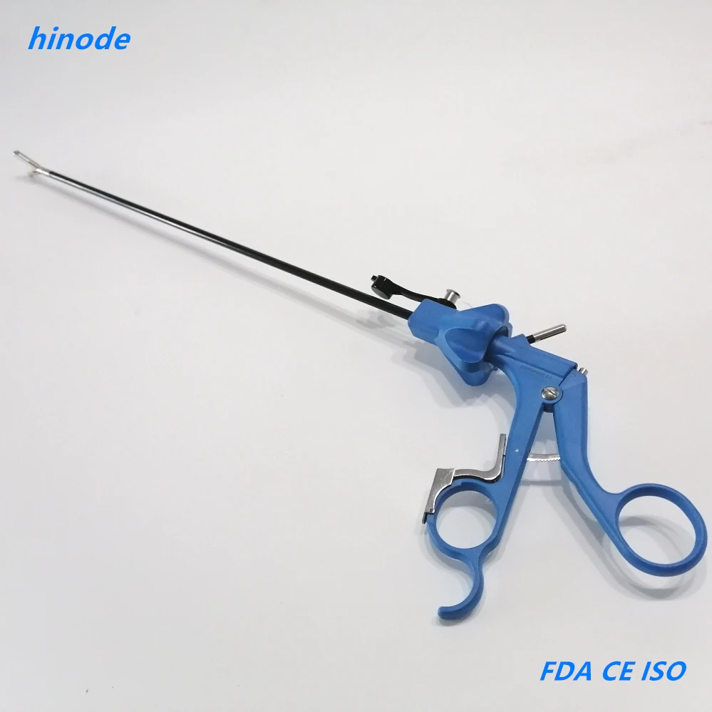 Laparoscópio Azul Cirúrgico Médico Laparoscopic Grasper Dissecando Fórceps Pinças Disports Handle Reutilizável f Mmx330 mm