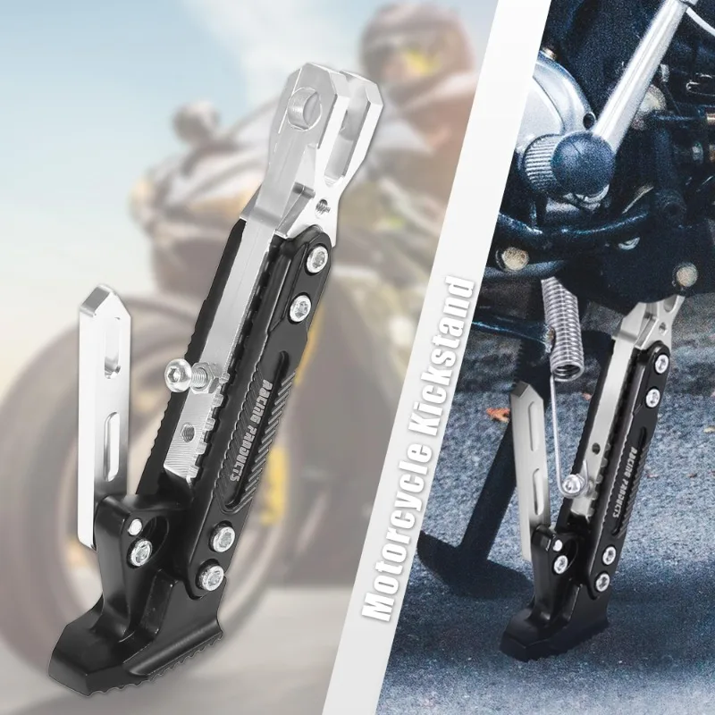 Aluminum Alloy Electric Bike Single Support Motorcycle Edge Support CNC Colorful Adjustable Edge Support Tripod Edge Frame