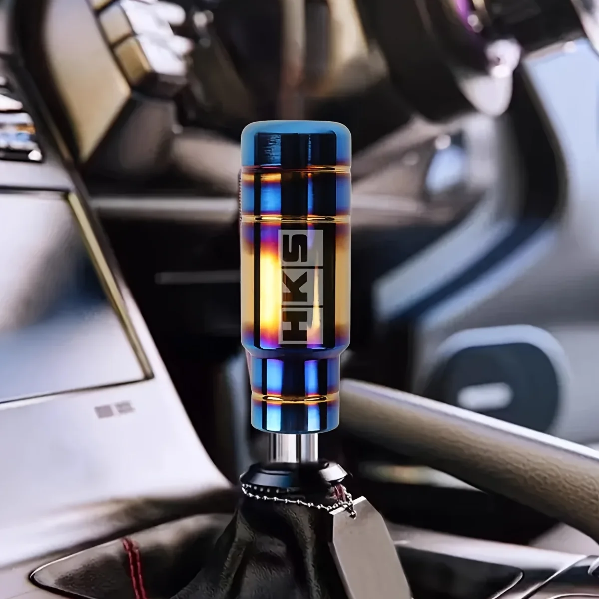 1Pc 5.12Inch Aluminum Alloy Jdm Style Gear Shift Knob - Suitable For Manual And Automatic Cars, Ergonomic Design With Black And