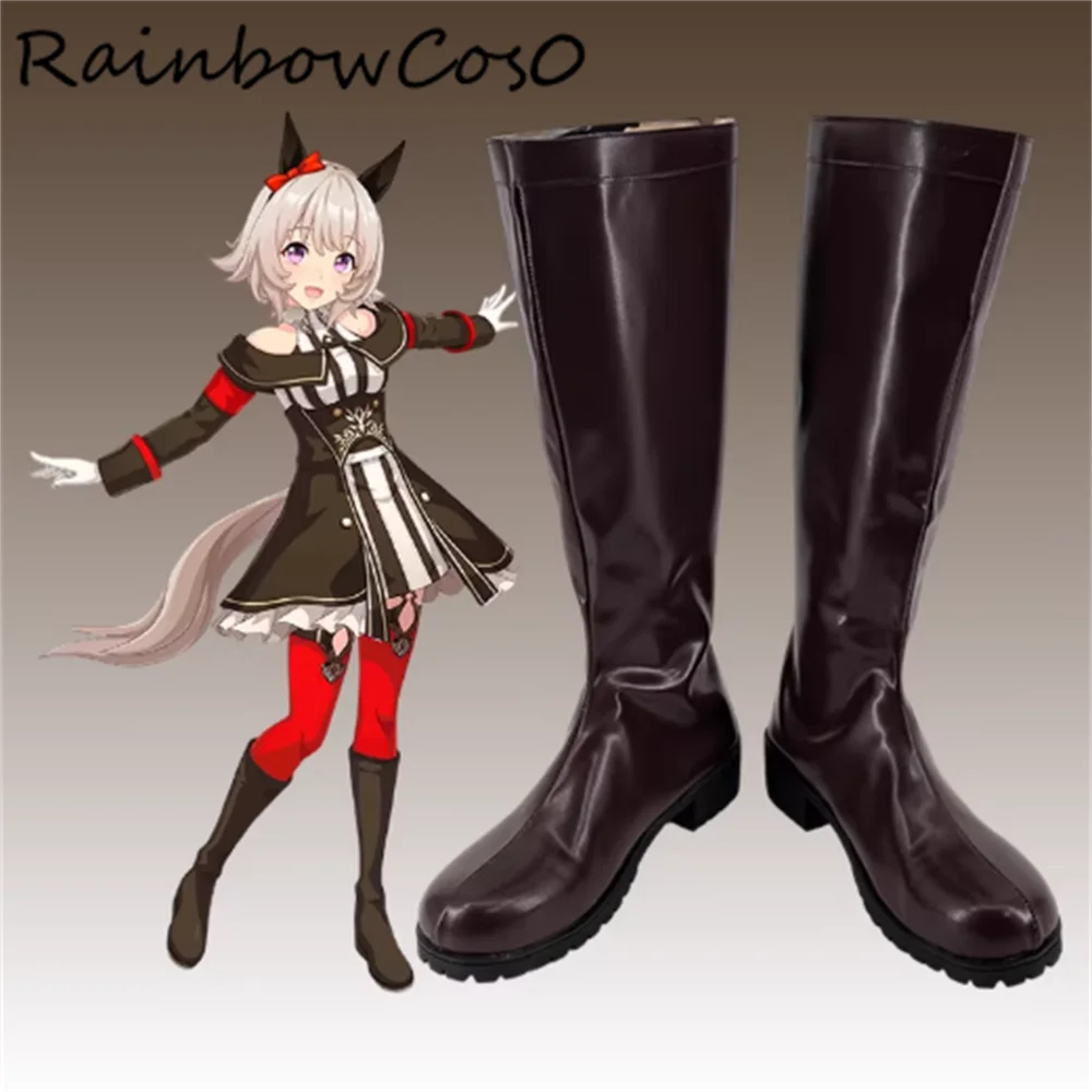 

Обувь для косплея Curren Chan Umamusume Pretty Derby, ботинки для игры в аниме, на Хэллоуин, Рождество, RainbowCos0 W5609
