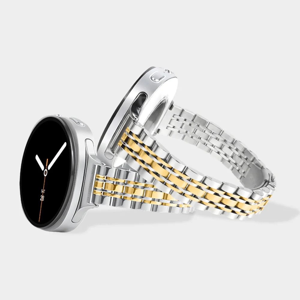 Edelstahlarmband für Samsung Galaxy Watch8 40 mm 44 mm Metallband für Samsung Galaxy 8Classic 46 mm Armbandzubehör