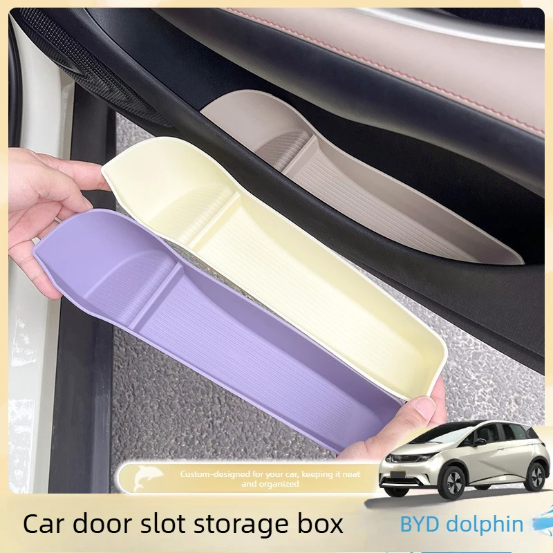 

Car Door Slot Storage Box Soft Rubber Door Side Box Original Car Color Umbrella Storage Box Waterproof for BYD Dolphin