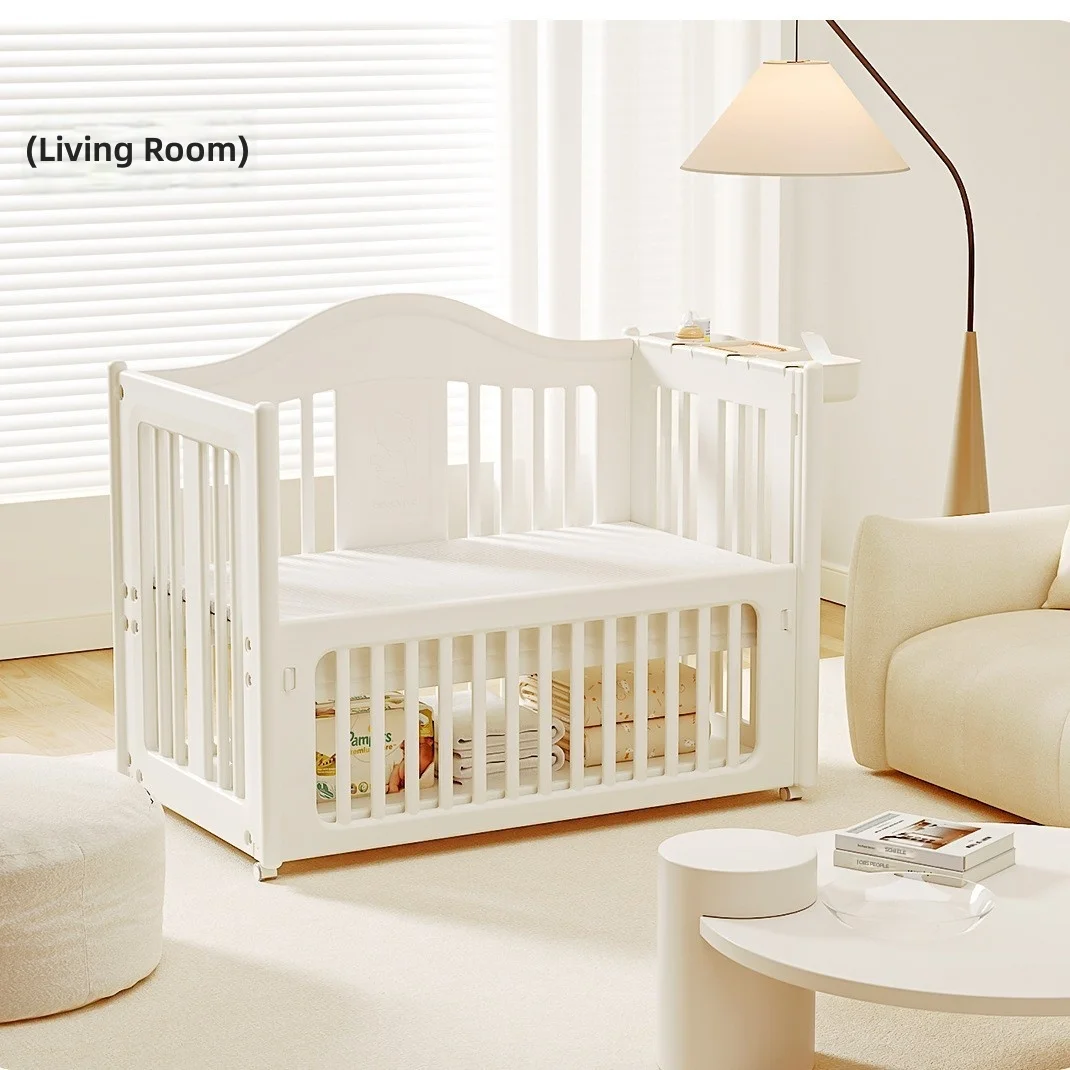 Portable Baby Crib, Multifunctional Bed, Rocking Cradle, Foldable Newborn Infant Bed, Travel Friendly, Easy to Assemble