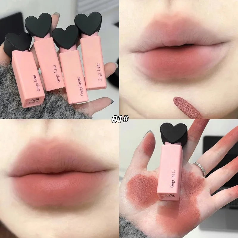 6 Kleuren Matte Fluwelen Lippenstift Langdurige Make-Ups Vloeibare Lipgloss Waterdichte Antiaanbakbeker Lip Glazuur Tint Make-Up Cosmetisch