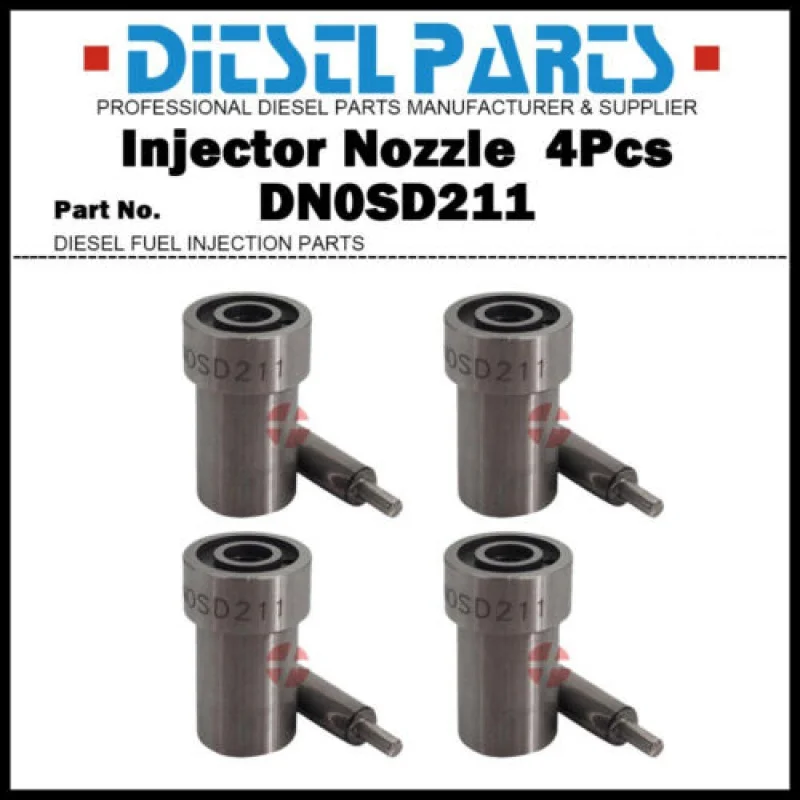 

4x Injector Nozzle 0434250009 DN0SD211 for Nissan Patrol 3.3D SD33 Cabstar SD25