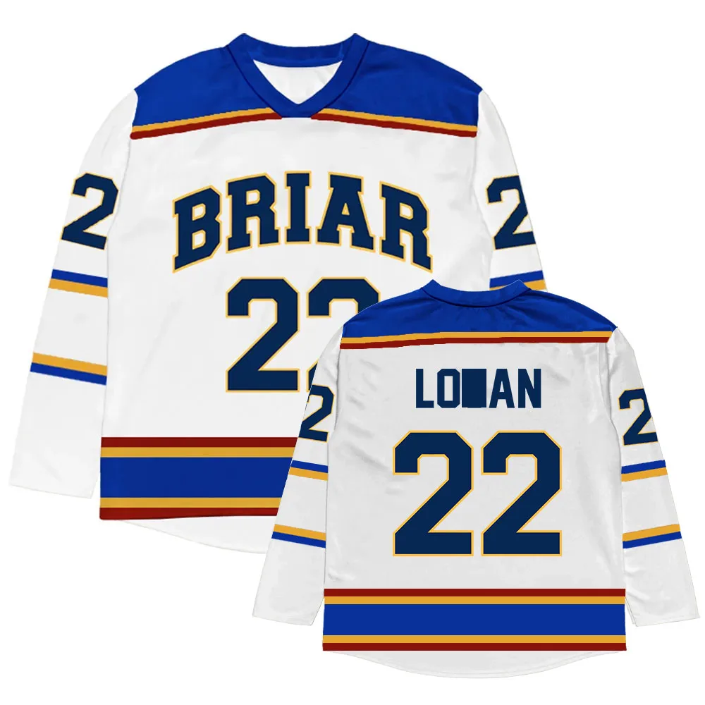 2026 Men Women Tv Off Campus Briar University Hockey Jersey Graham 44 22 DI LAURENTIS 66 Tucker46 T-shirt Design 3D Boys T-SHIRT