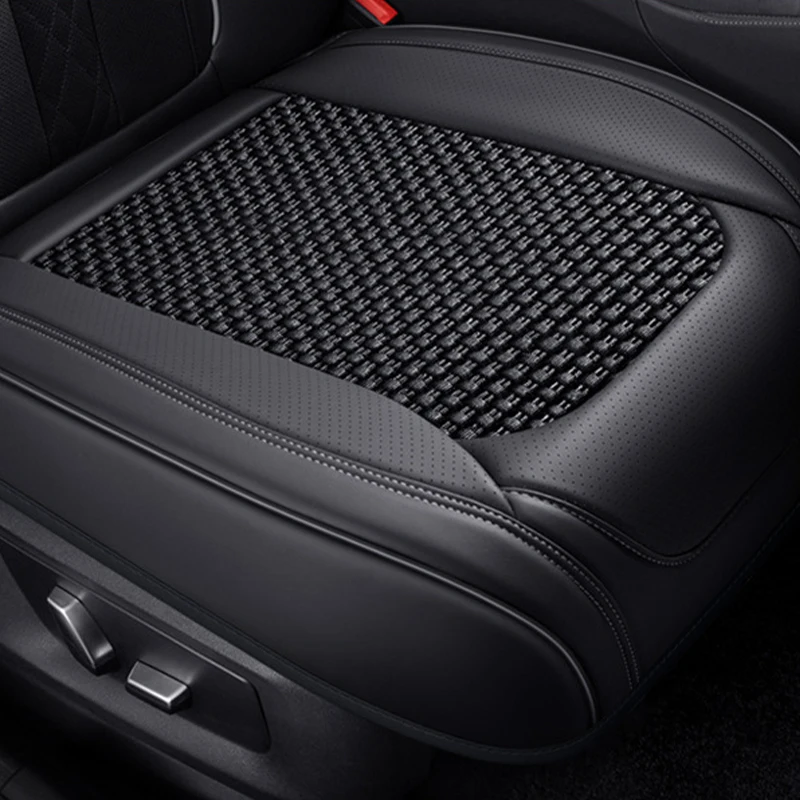 Luxury Car Front Seat Cover Fully Surround Car Seat Cushion Breathable Leather Auto Cushion Interior Four Seasons Universal view 4
