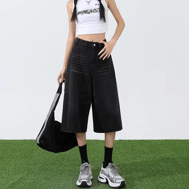 

Женские джинсы 2024, большие размеры, винтажная одежда с принтом букв алфавита, цифровой графический узор, полосатый горошек, цветочный цвет