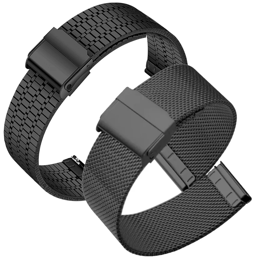 Correa 20mm 22mm Watch band For Amazfit GTS/2/2e/3/GTS2 Mini Strap GTR 3 Pro/GTR4 2/47 42mm/stratos Milanese Loop Metal Bracelet