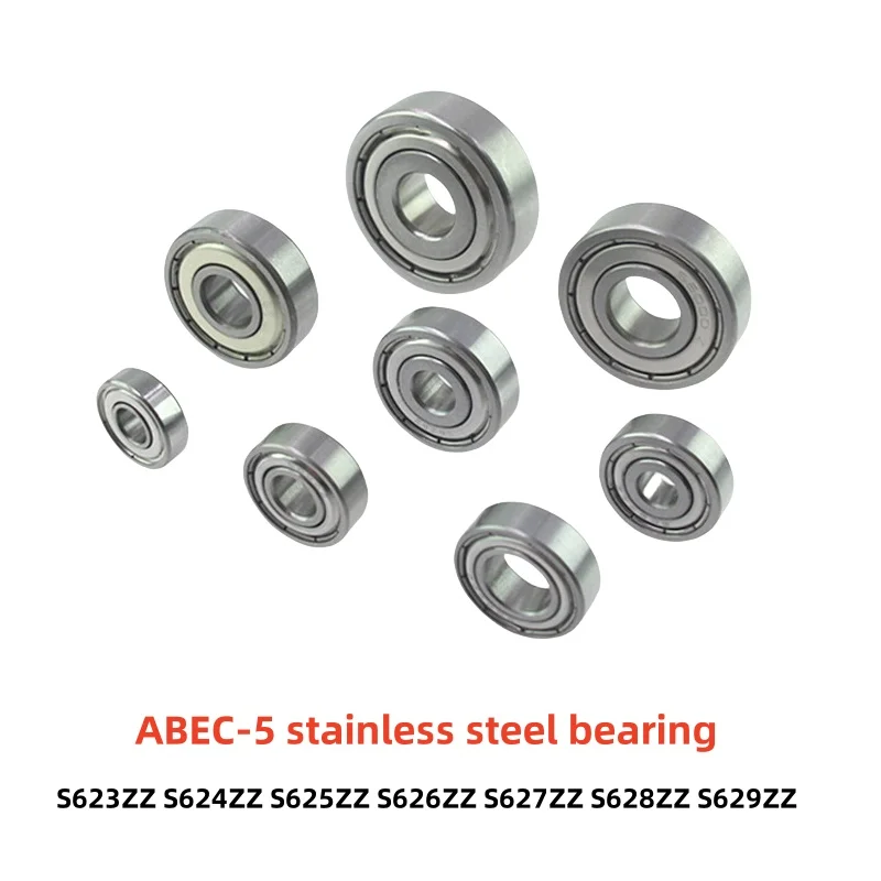 

20 шт. Подшипник из нержавеющей стали ABEC-5 S623ZZ S624ZZ S625ZZ S626ZZ S627ZZ S628ZZ S629ZZ 3x10x4 4x13x5 5x16x5 6x19x6 7x22x7 мм