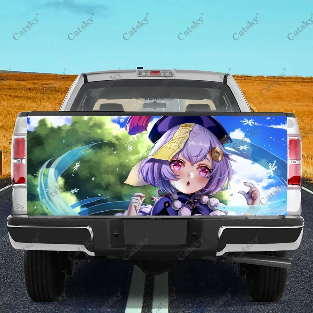 

Genshin Impact Anime Custom Car Tail Trunk Protect Vinly Wrap Sticker Decal Car Hood Decoration Sticker for SUV Off-road Pickup