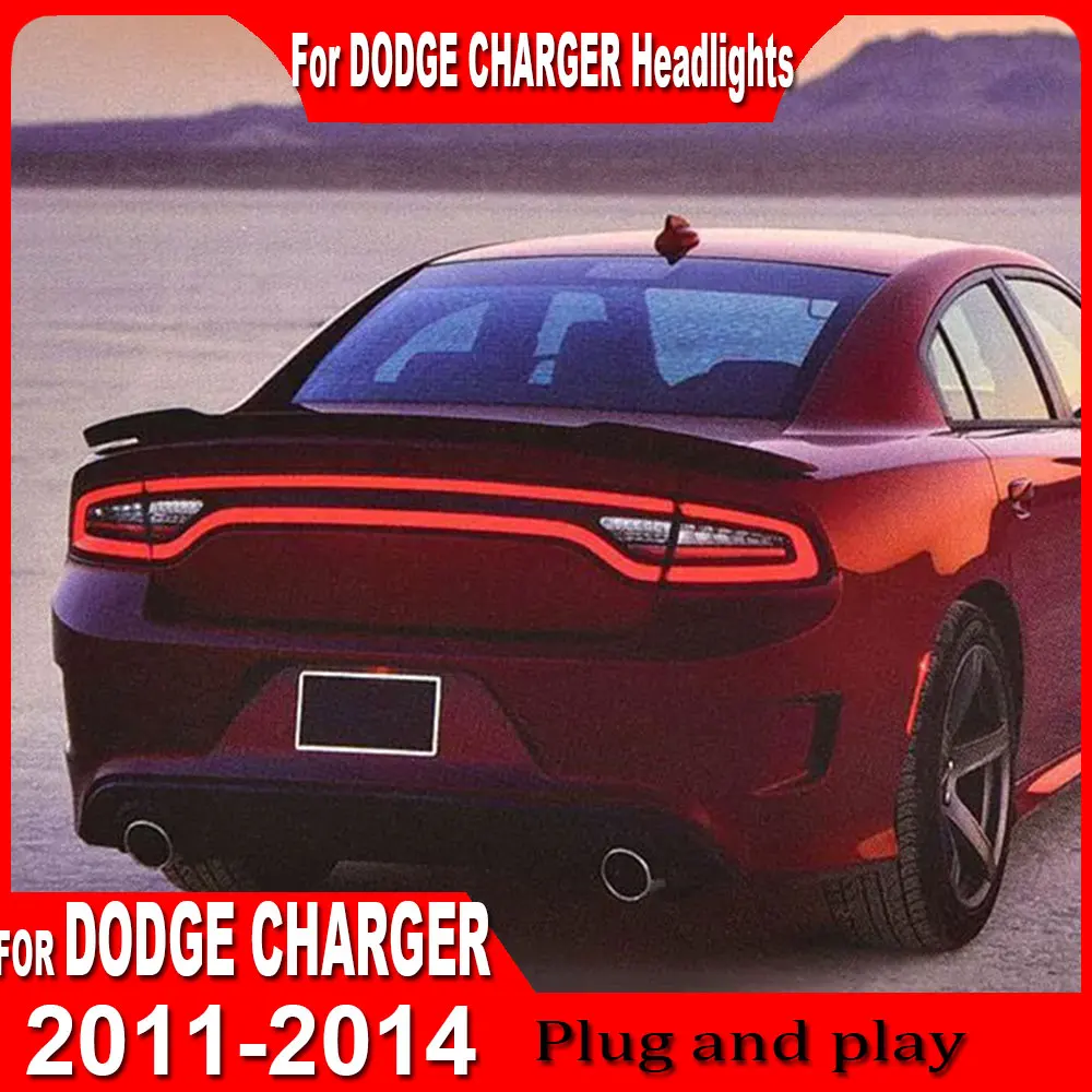

Автоматический Стайлинг задних фонарей для Dodge Charger Lights 2011 2012 2013 2014, светодиодный задний фонарь DRL, сигнальный тормоз, задний ход, автоаксессуары