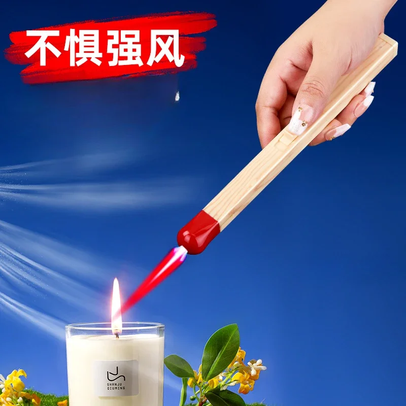 Creative Windproof Match Lighter Candle Aromatherapy Ignition Gun Long Handle Kitchen Ignition Lighter Smoking Cocina