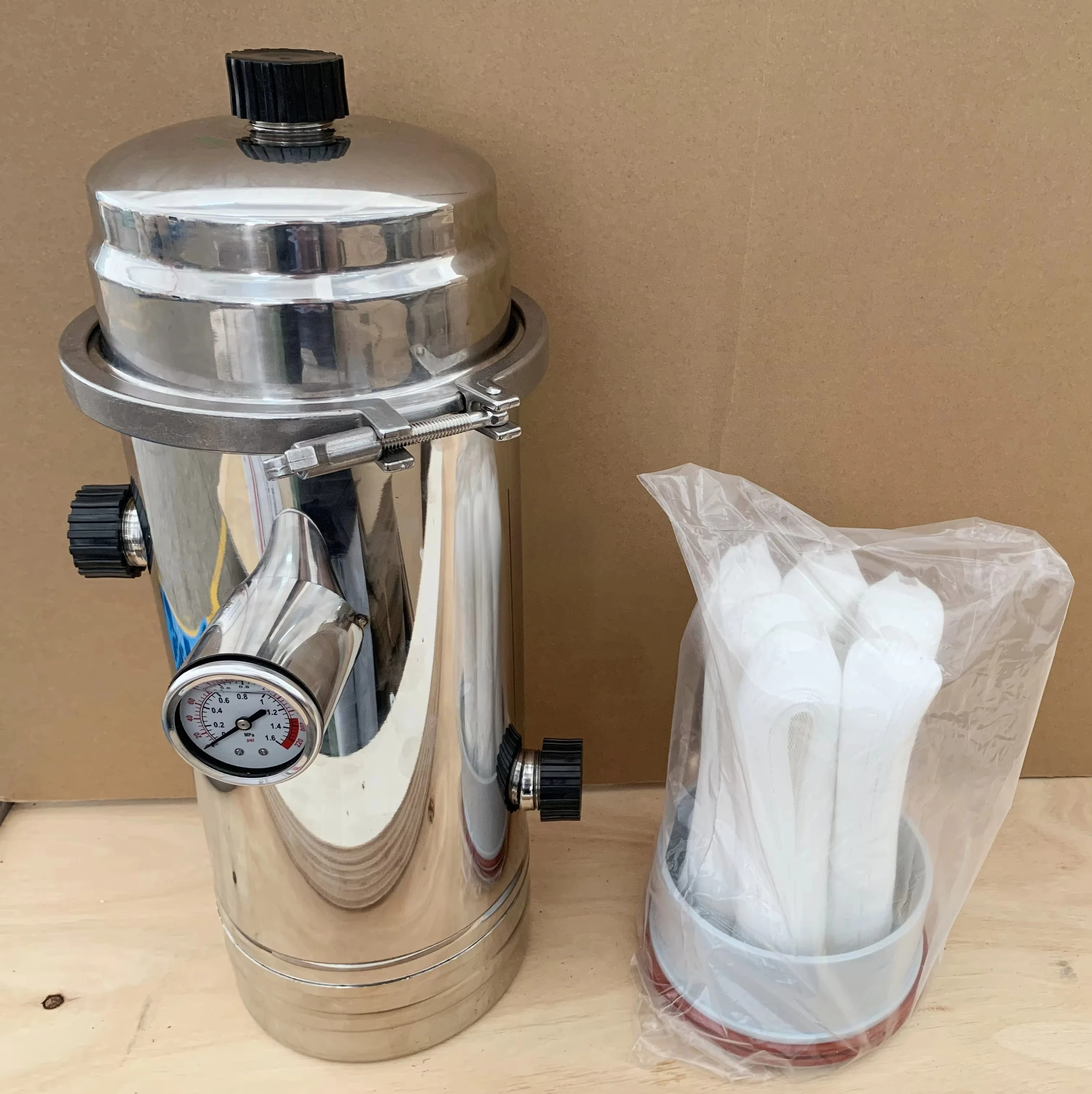 5000 L/H Hollow Fiber UF Water Purifier PVDF Membrane with Stainless Steel Filter Housing Water Filter Cartridge for Household
