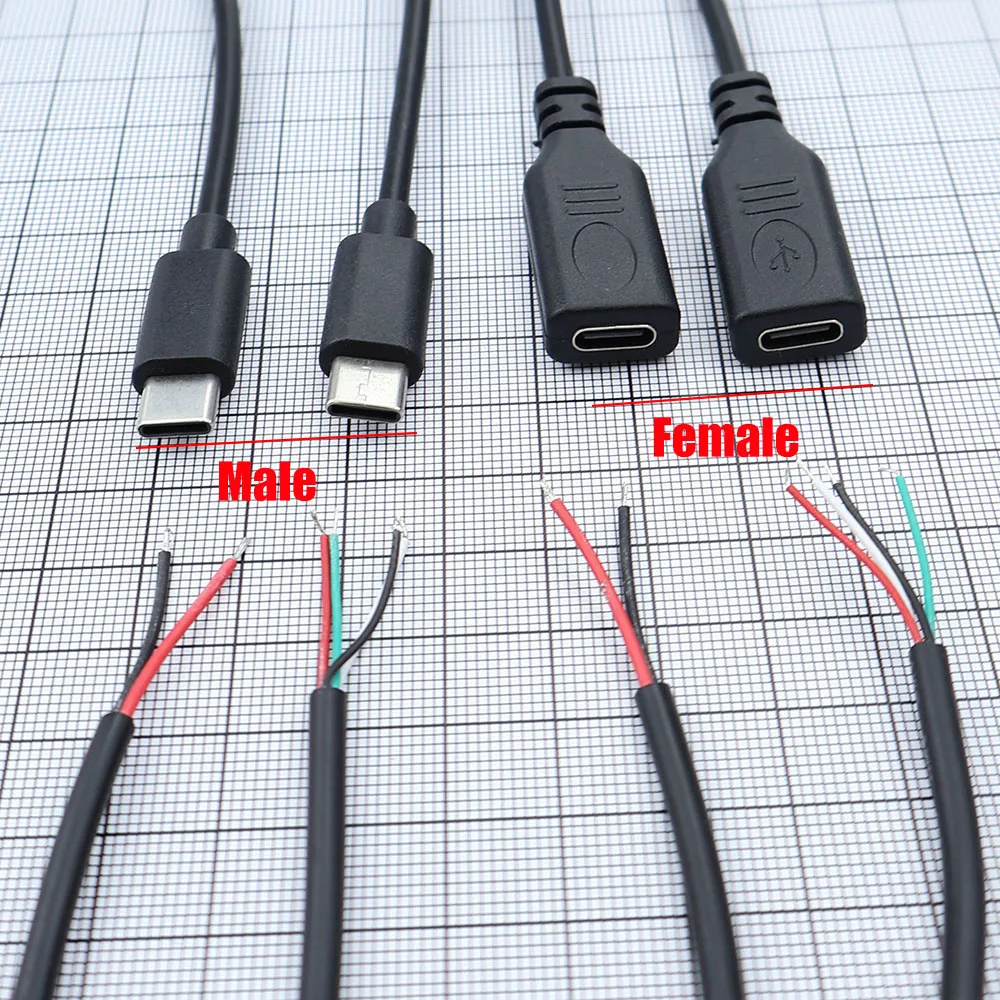 Type-C Male/Female 2-core/4-core data cable OTG extension cable USB-C 2-core/4-core charging cable 2a charging cable