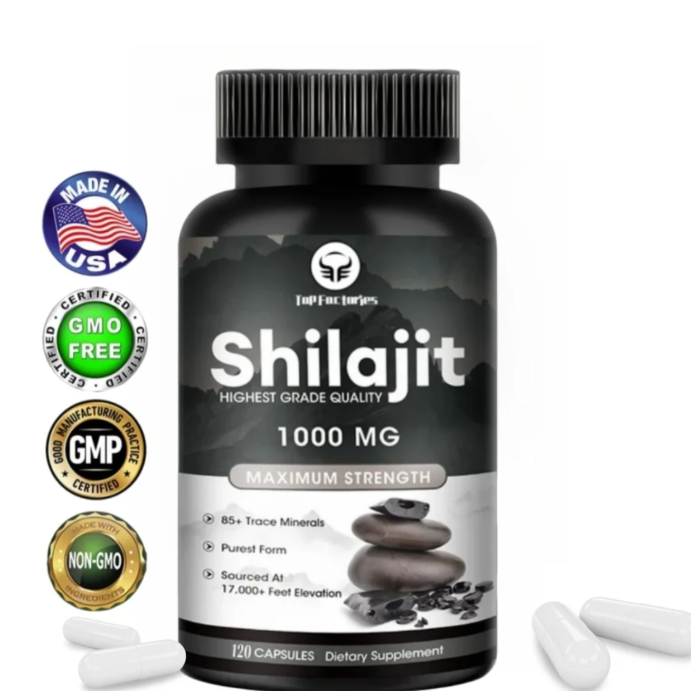 

Shilajit Himalaya Capsules Are Made From Pure Organic Shilajit Powder | A Natural Source Of 56% Fulvic Acid And 5% Piperine