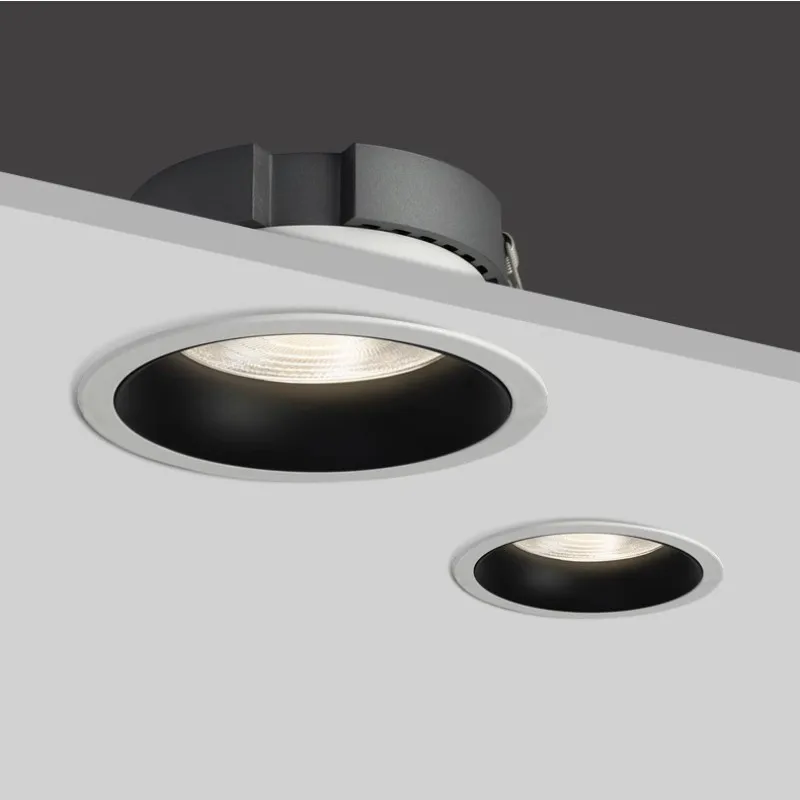 

Dimmable Recessed Anti-glare LED Downlight 10W12W15W18W20W24W AC85-265V LED Ceiling Lamp Home Living Room Bedroom Lighting