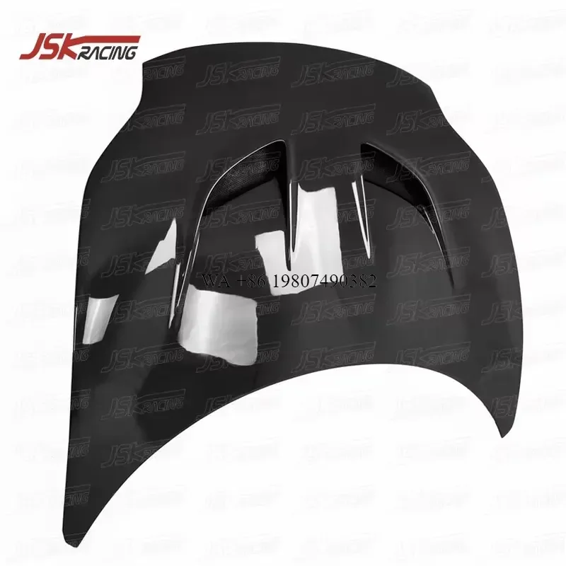 Wmwmnu Full Carbon Fiber Hood Bonnet for 458 Italia Spider 2011-2016 Black Sails Style Car Engine Cover Replacement