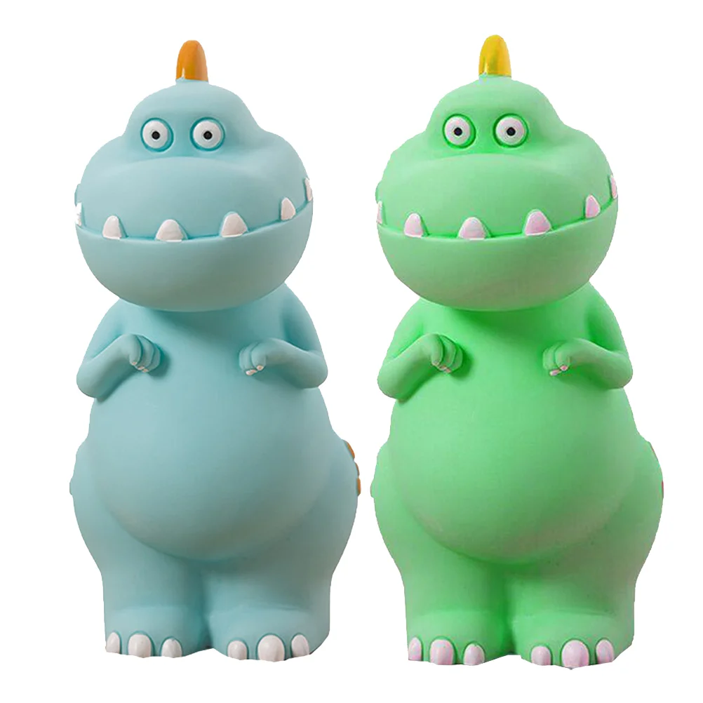 

2 Pcs Piggy Bank for Kids Dinosaur Unique Money Pot Saving Adorable Jar Decor Child