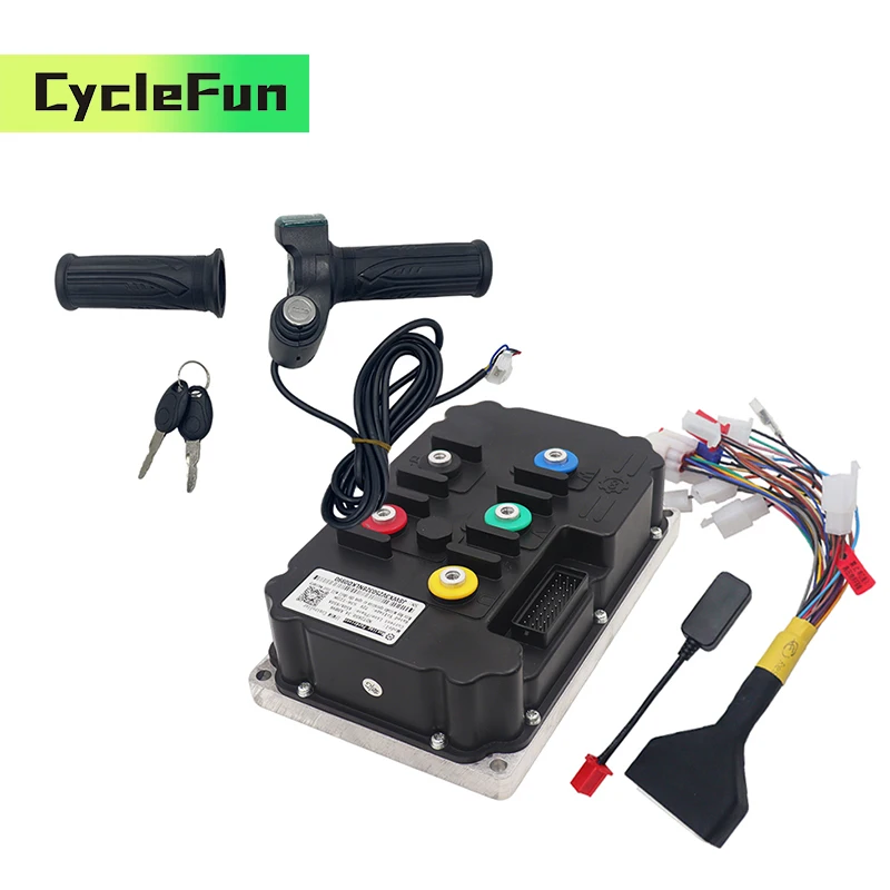 

FarDriver ND72850 BLDC Sine Wave Controller 72V 450A 6KW-8KW With Twist Throttle And Key Electric Motorcycles Scooter Accessorie