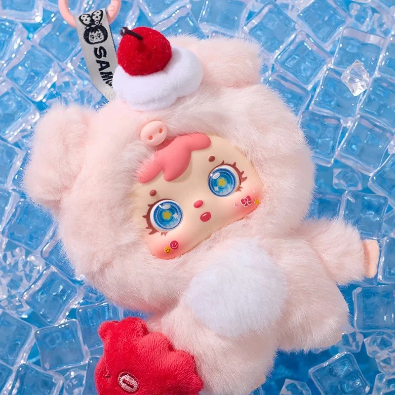 New Samuel Hug Hug Ice Cream Cute Pet Plush Blind Box Kawaii Pet Plush Keychain Doll Lovely Animal Figure Gift For Kids Girls