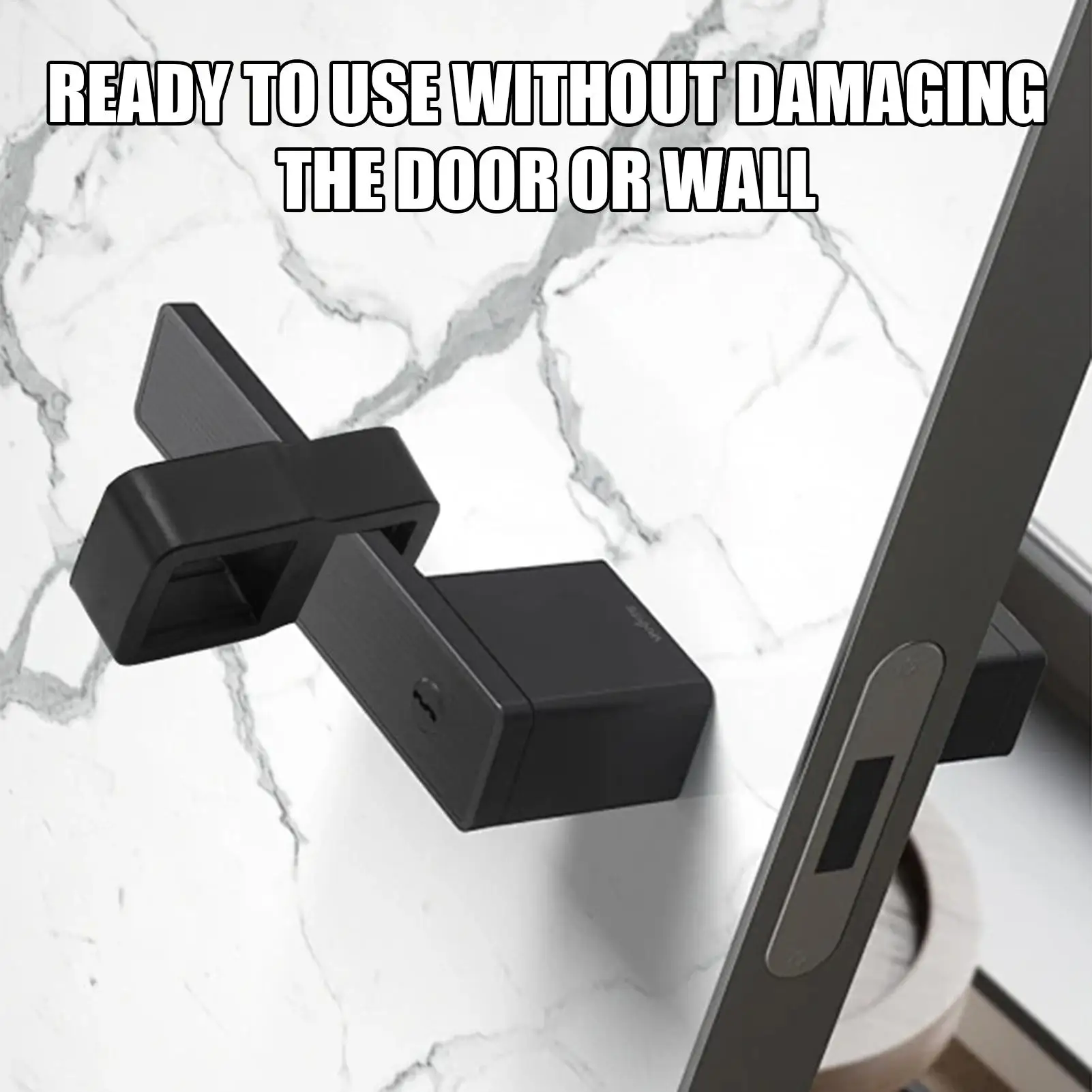 Fermaporta in silicone da parete, protezione morbida in silicone, tappo per pomello per porta, senza foratura, tappo per paraurti, protezione per mobili