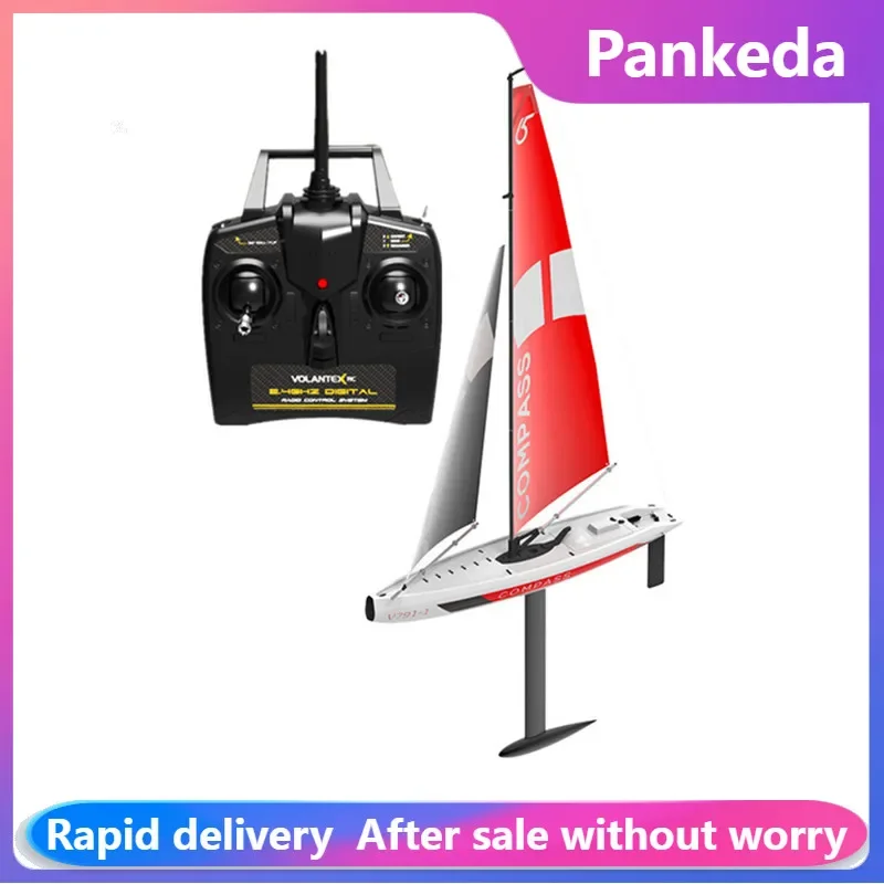 

791-1 RC Boat Kids Toys High-speed Electric 2.4Ghz Remote Control Racing Dinghy Single Masted Monohull Sailboat Model Boys Gifts