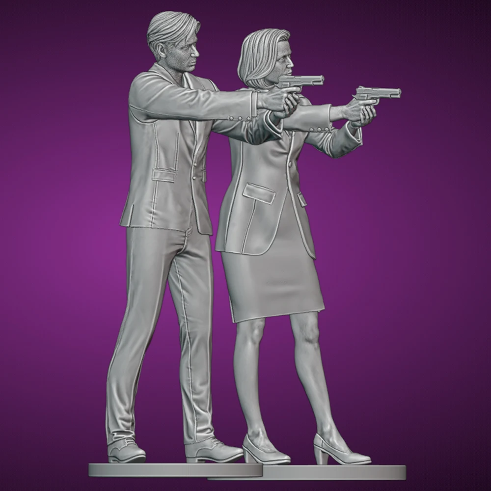 1/24/16/18/12 وكيل مكتب التحقيقات الفيدرالي تمثال راتنج لعبة غير مصبوغ GK دمية المفكك ثلاثية الأبعاد طباعة الجمعية مصغرة تخفيض تمثال لعبة